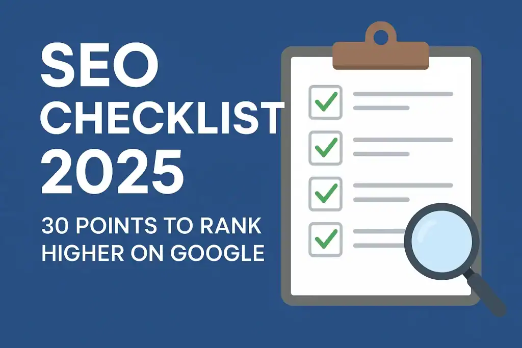 SEO Checklist 2025: 30 Points to Rank Higher on Google